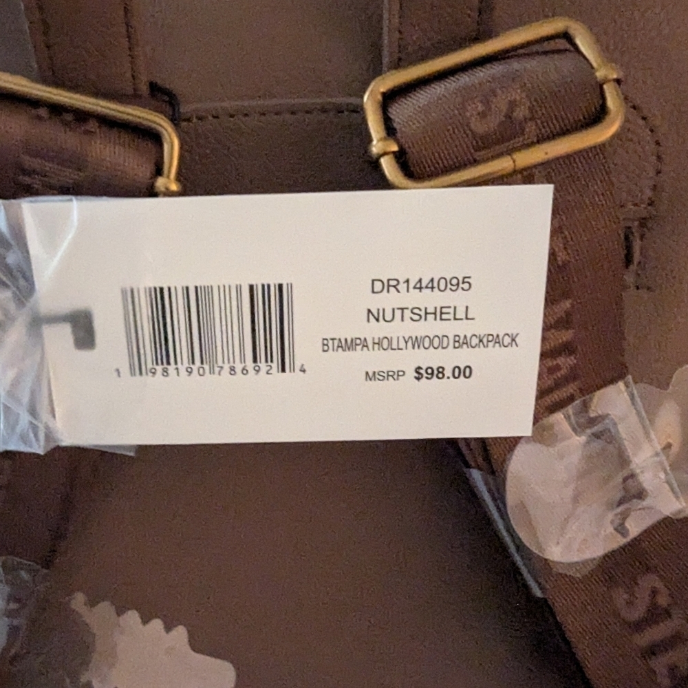 Steve Madden Chocolate Brown Backpack with Fringe - Picture 9 of 13